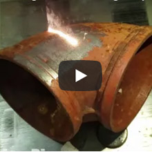 How will the rust be cleaned by laser?